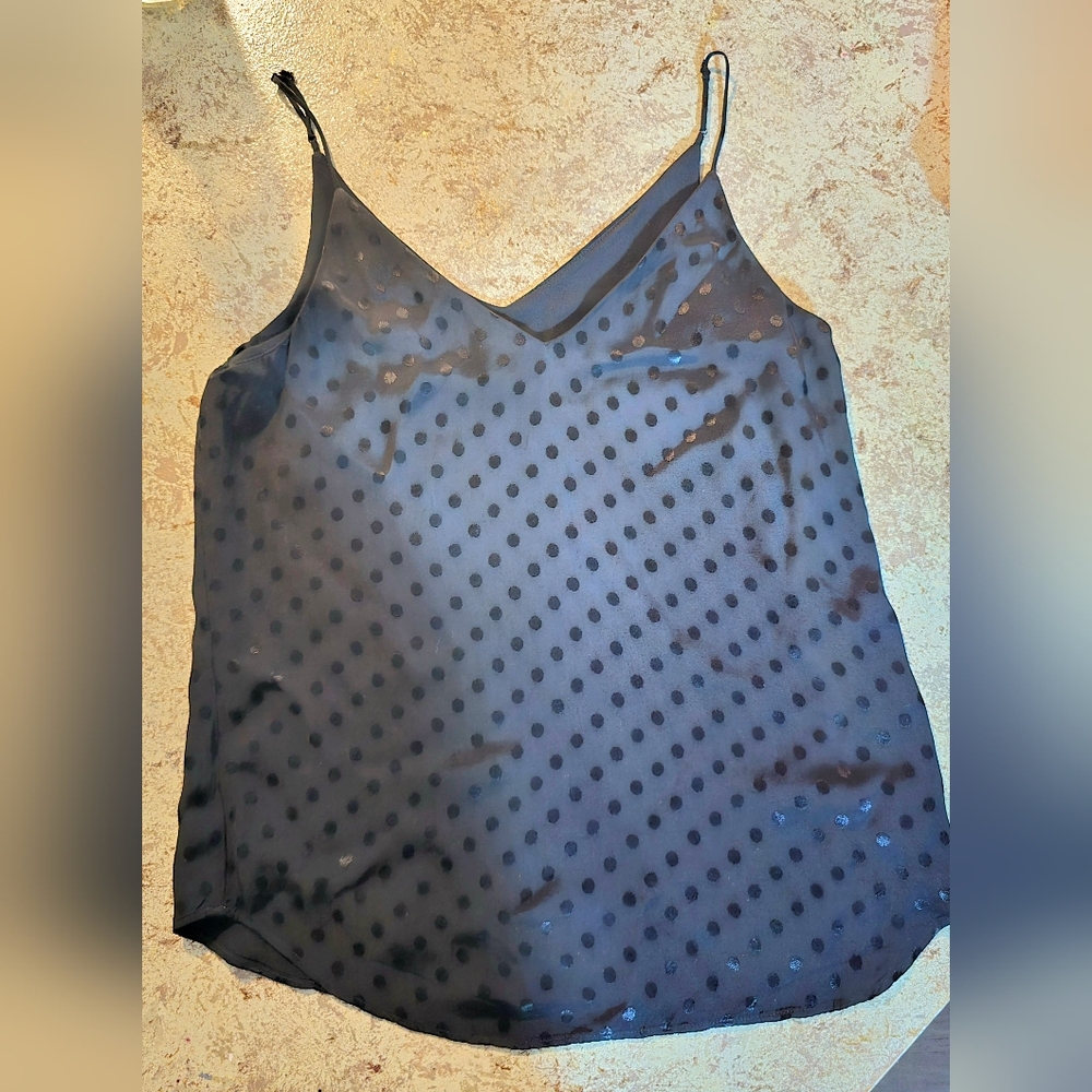 Black Express Polka Dot Top